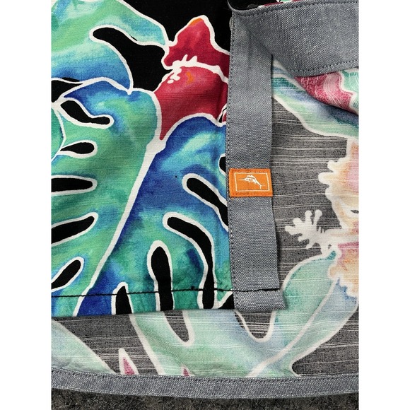 Tommy Bahama Mens Large Short Sleeve Button Up Shirt Veracruz Cay Tropical Leaf - Picture 3 of 6